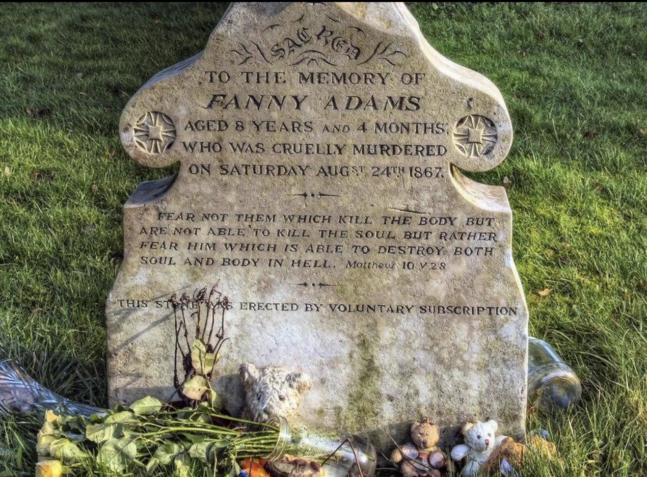 sweet fanny adams grave