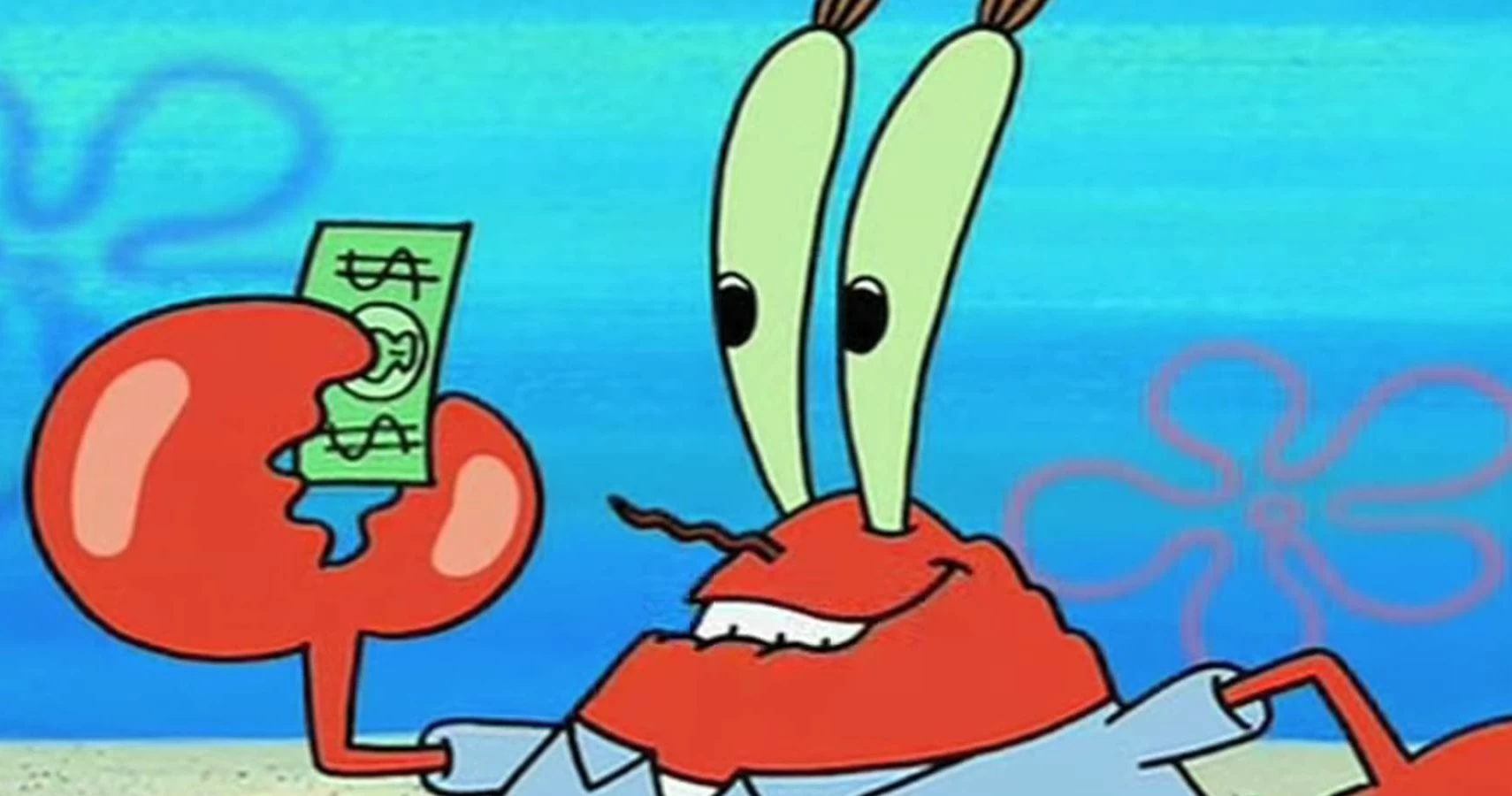 Picture of Mr. Krabs, one of TV's most notorious cheapskates.