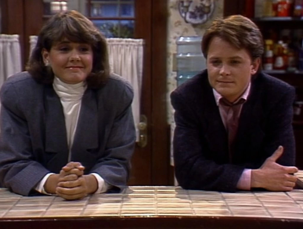 For three "Family Ties" episodes, Melinda Culea co-starred as Rebecca Ryan, Alex P. Keaton's boss.