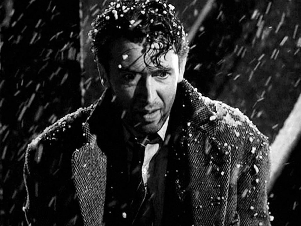 This scene doesn't look like it belongs in a holiday movie, does it? But "It's a Wonderful Life" has become perhaps the most beloved Christmas movie ever.