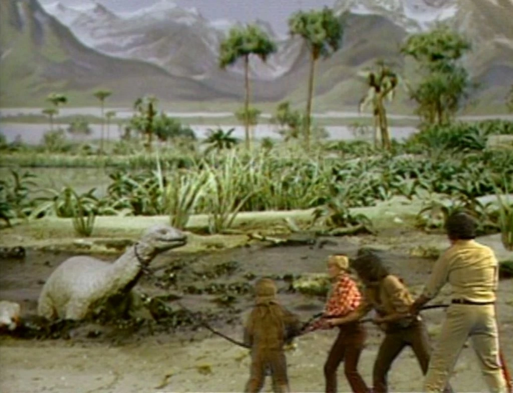 There were a lot of crazy things that occurred in the 1970s TV series, "Land of the Lost," but the interaction between humans and dinosaurs was one of the highlights.