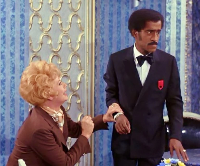 Sammy Davis, Jr., often played himself in sitcoms, including "Here's Lucy," in the episode, titled simply, "Lucy and Sammy Davis Jr."