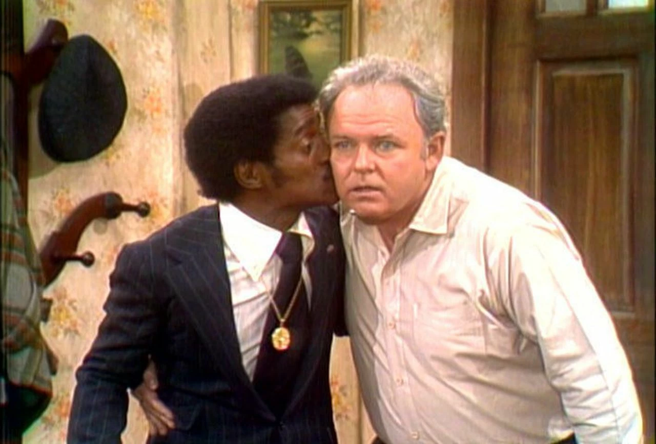 The episode where Sammy Davis visits the Bunker household was one of the most classic moments in television history.