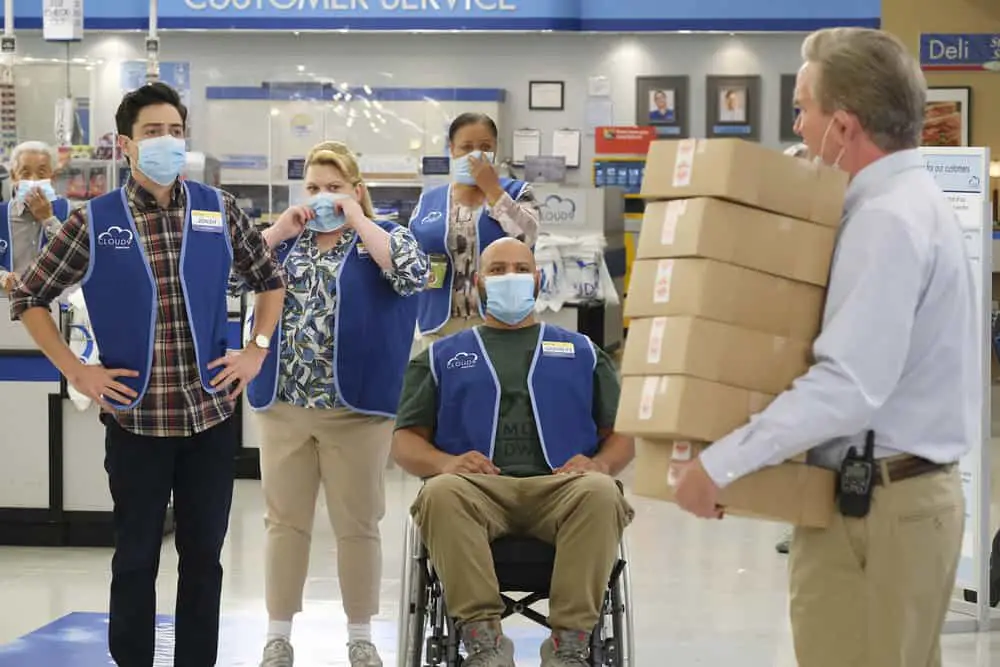 "Superstore," in its final season, addressed the Covid-19 pandemic head-on.