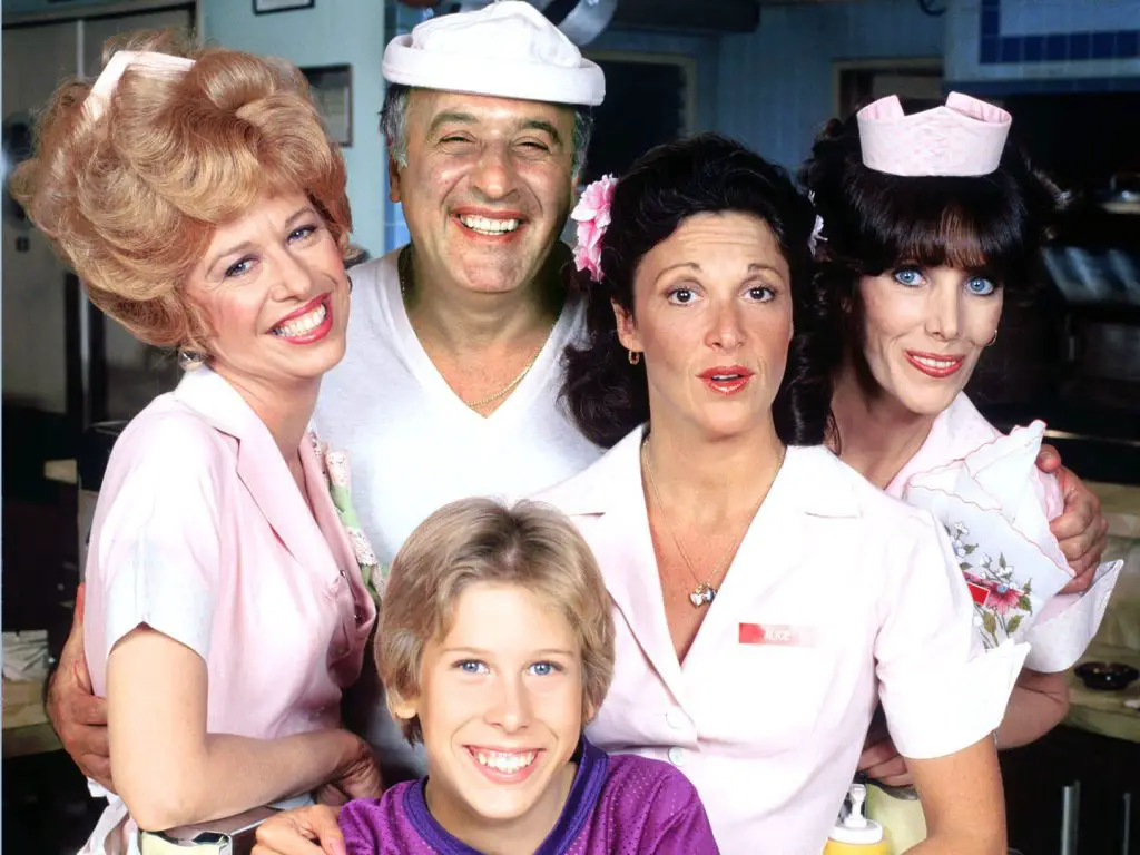 The cast of "Alice," a TV sitcom that lasted from 1976 to 1985.