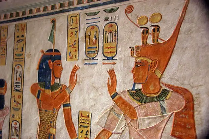 The high-five has been around for awhile, but it seems doubtful that ancient Egyptians were doing it.
