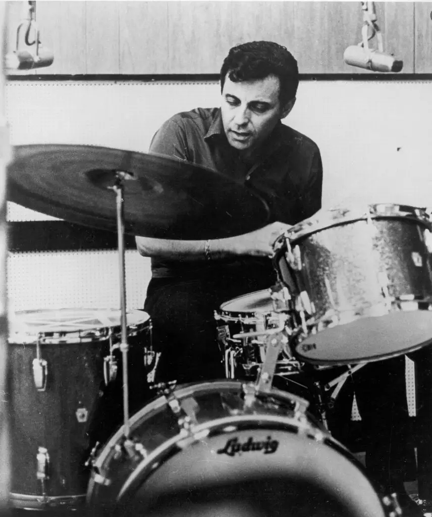 Hal Blaine played the drums on the "Three's Company" TV theme song, and on many other TV and movie soundtracks.