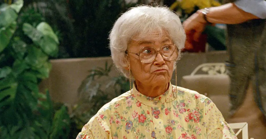 Estelle Getty portrayed a woman about 20 years her senior on "The Golden Girls."