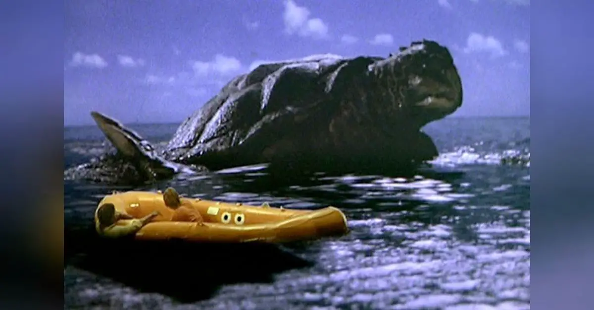One of the many TV shows focusing on the Bermuda Triangle was a TV movie that centered around a prehistoric man-eating turtle.
